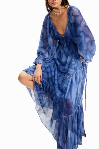 Robe longue - Bleu