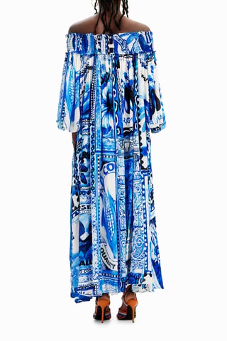 Robe longue - Bleu