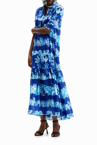 Robe chemise - Bleu