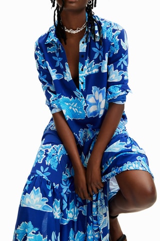 Robe chemise - Bleu