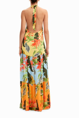 Robe de plage - Jaune et orange