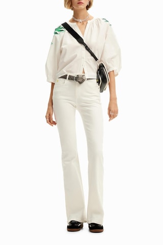 Chemisier regular - Blanc