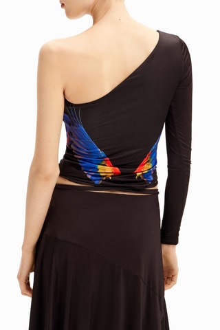 Top asymétrique - Noir