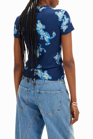 T-shirt slim - Bleu