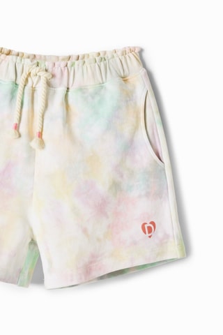 Short tie and dye - Blanc et rose