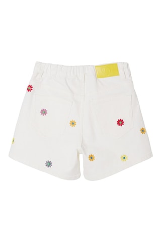 Short en jean - Blanc