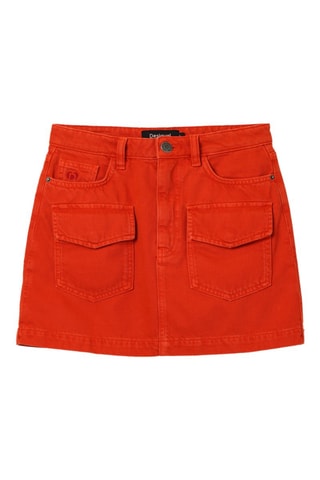 Minijupe cargo - Orange