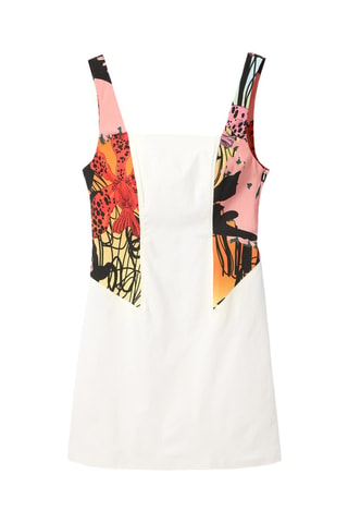 Robe droite sans manches - Blanc