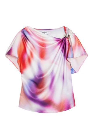Top - Blanc et rose