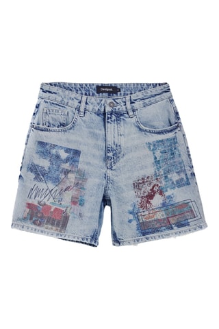 Short en jean - Ciel