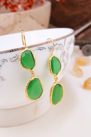 Boucles d'oreilles - Chrysobéryls