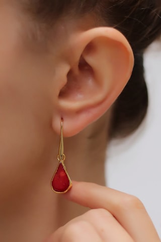 Boucles d'oreilles Corail
