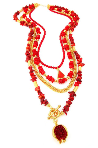 Collier - Pierre de corail