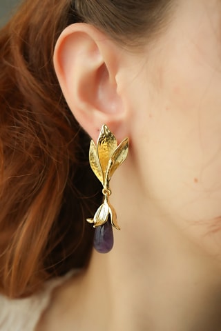 Boucles d'oreilles - Améthystes