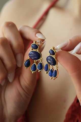 Boucles d’oreilles - Lapis-lazulis
