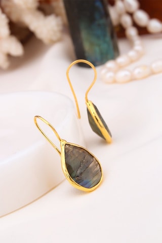 Boucles d'oreilles - Labradorites
