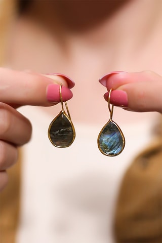 Boucles d'oreilles - Labradorites
