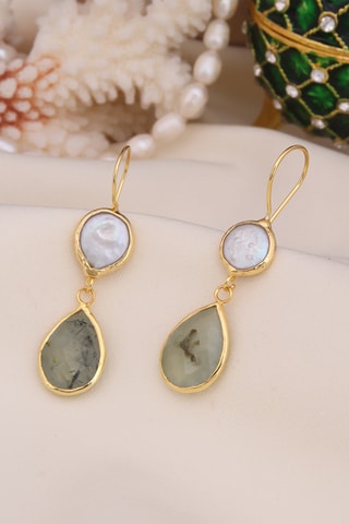 Boucles d’oreilles - Prehnites