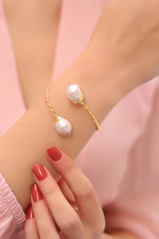 Armband Brons en Cultivéparels