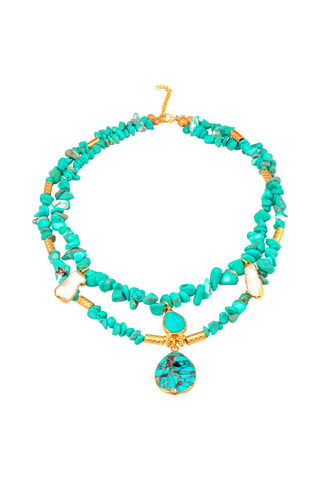 Collier - Citrines et perles de culture