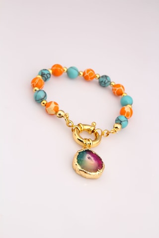 Armband - Variscieten en Turkooizen