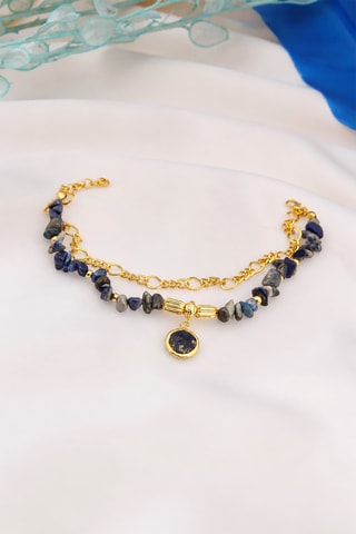 Chaîne de cheville - Lapis-lazuli