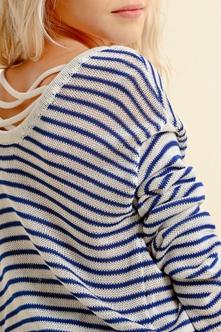 Jersey - Blanco y azul marino