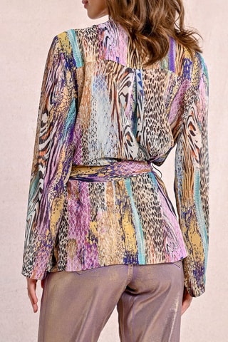 Kimono - Violeta y beige