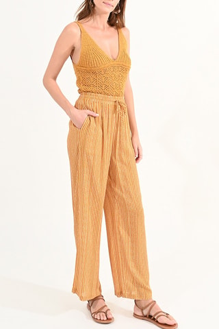 Pantalón de tiro alto - Amarillo - Molly Bracken