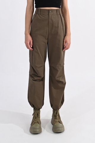Pantalón de tiro alto - Caqui - Lili Sidonio