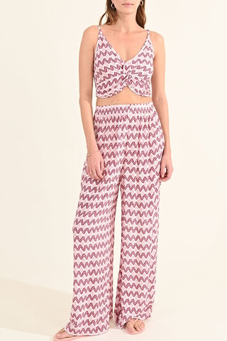 Pantalón de tiro alto - Rosa - Molly Bracken