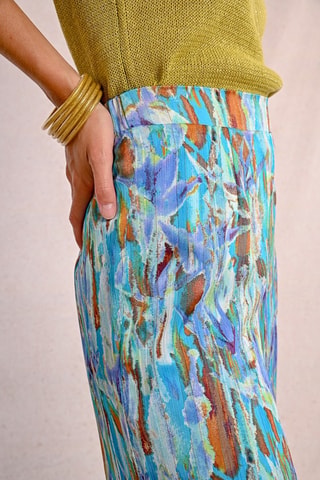 Pantalón - Turquesa y azul cobalto