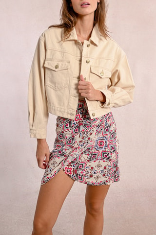 Chaqueta vaquera - Beige