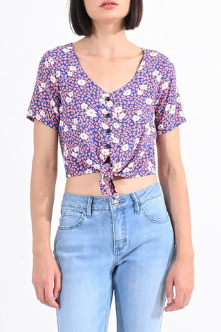 Crop top - Azul marino - Lili Sidonio