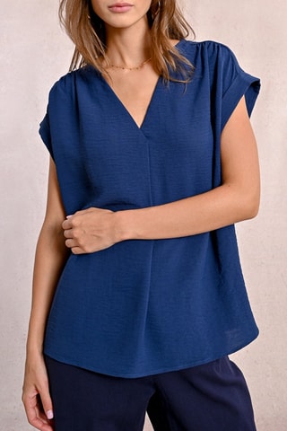 Top - Azul marino