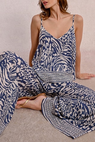 Top - Azul marino