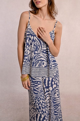 Top - Azul marino