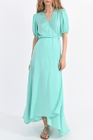 Vestido midi - Turquesa - Lili Sidonio