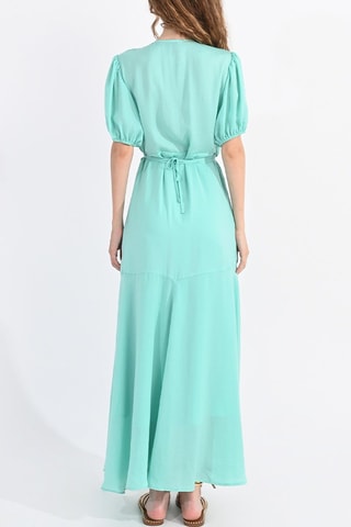 Vestido midi - Turquesa - Lili Sidonio
