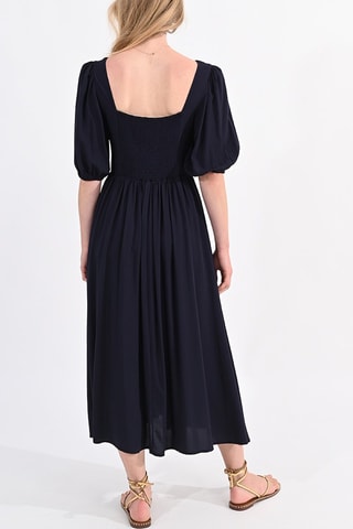 Vestido midi - Azul noche - Molly Bracken