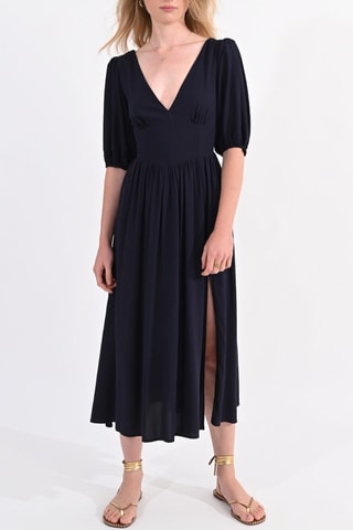 Vestido midi - Azul noche - Molly Bracken