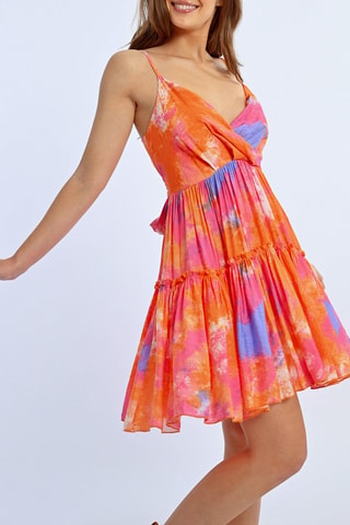 Vestido evasé - Naranja