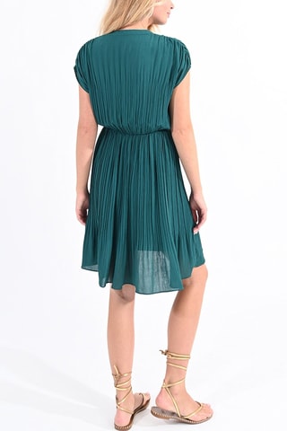 Vestido plisado - Verde pato - Molly Bracken