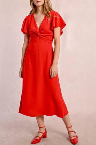 Vestido midi - Rojo