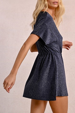 Vestido evasé - Azul marino