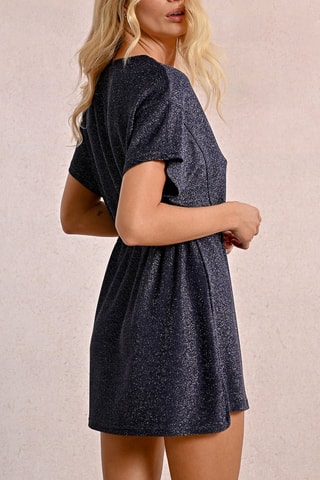 Vestido evasé - Azul marino