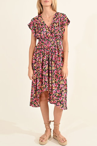 Vestido evasé - Negro - Molly Bracken