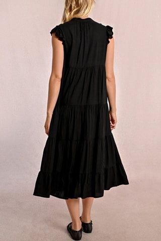 Vestido evasé - Negro