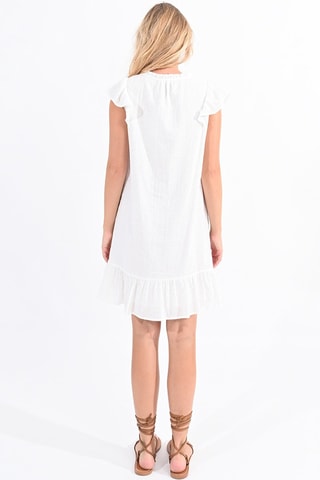 Vestido evasé - Blanco - Molly Bracken