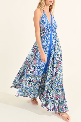 Vestido largo - Azul cobalto - Molly Bracken